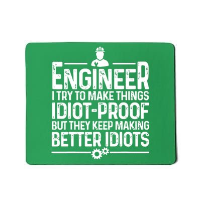 Funny Engineer Gift For Men Women Cool Engineering Mechanic Mousepad