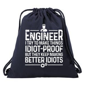 Funny Engineer Gift For Men Women Cool Engineering Mechanic Drawstring Bag