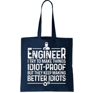 Funny Engineer Gift For Men Women Cool Engineering Mechanic Tote Bag