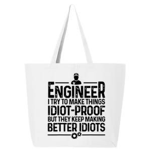 Funny Engineer Gift For Men Women Cool Engineering Mechanic 25L Jumbo Tote