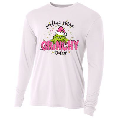 Feeling Extra Grinchy Today Christmas Holiday Cooling Performance Long Sleeve Crew