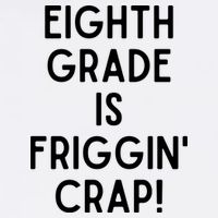 Funny Eighth Grade Is Friggin Crap Garment-Dyed Sweatshirt