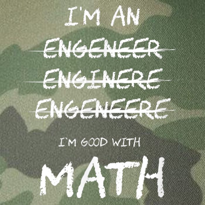 Funny Engineer Good With Math Bad At Spelling Engineering Legacy Tie Dye Trucker Hat