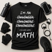 Funny Engineer Good With Math Bad At Spelling Engineering Performance Shirt