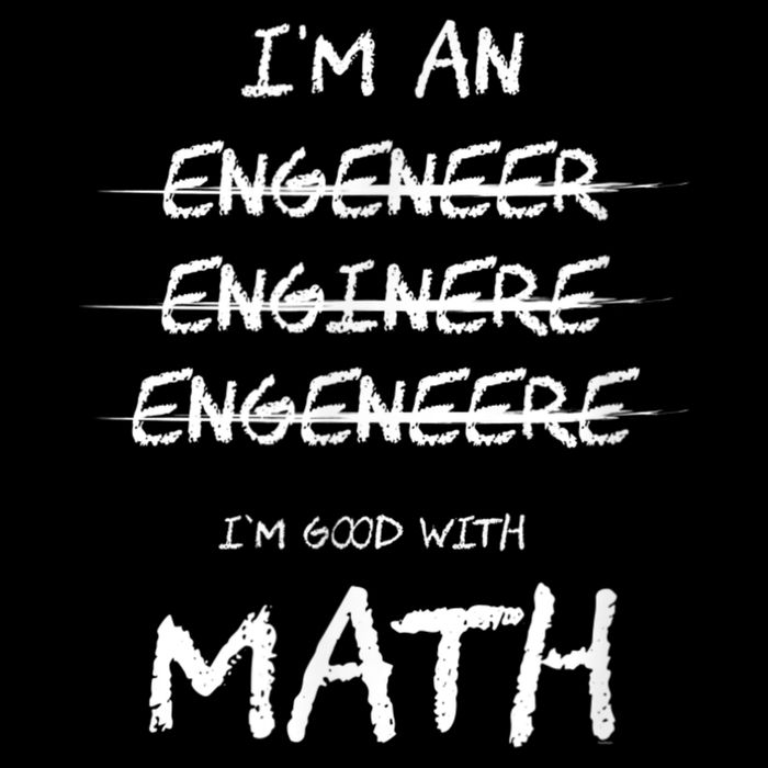 Funny Engineer Good With Math Bad At Spelling Engineering Drawstring Bag