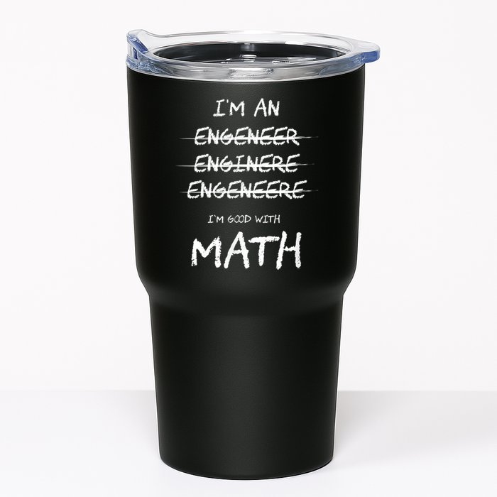 Funny Engineer Good With Math Bad At Spelling Engineering Tumbler