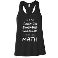 Funny Engineer Good With Math Bad At Spelling Engineering Women's Racerback Tank