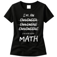 Funny Engineer Good With Math Bad At Spelling Engineering Womens T-Shirt
