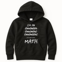 Funny Engineer Good With Math Bad At Spelling Engineering Kids Hoodie