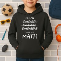 Funny Engineer Good With Math Bad At Spelling Engineering Kids Hoodie