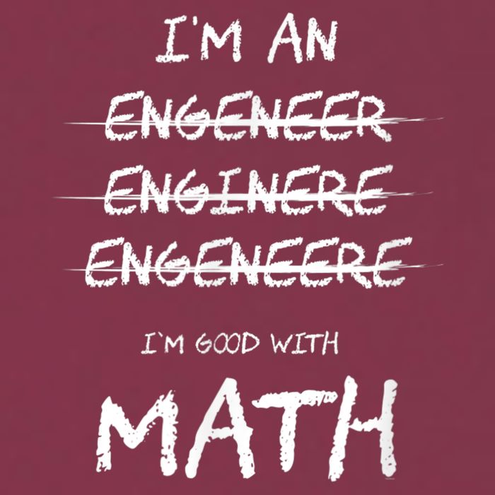 Funny Engineer Good With Math Bad At Spelling Engineering 16oz Travel Tumbler