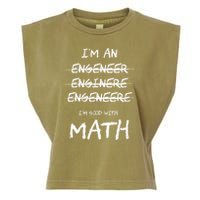 Funny Engineer Good With Math Bad At Spelling Engineering Garment-Dyed Women's Muscle Tee
