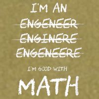Funny Engineer Good With Math Bad At Spelling Engineering Garment-Dyed Women's Muscle Tee