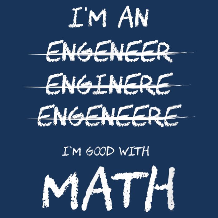 Funny Engineer Good With Math Bad At Spelling Engineering Infant Baby Jersey Bodysuit
