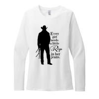 Funny Every Girl Needs A Little Rip In Her Jeans Meme Every Girl Needs A Little Womens CVC Long Sleeve Shirt