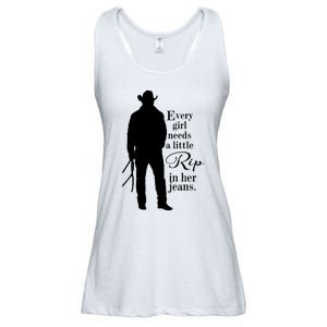 Funny Every Girl Needs A Little Rip In Her Jeans Meme Every Girl Needs A Little Ladies Essential Flowy Tank