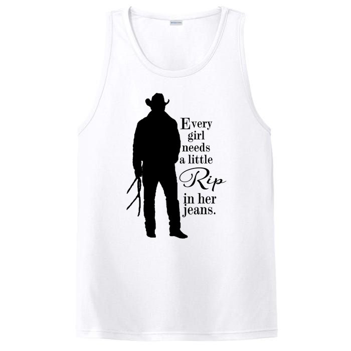 Funny Every Girl Needs A Little Rip In Her Jeans Meme Every Girl Needs A Little PosiCharge Competitor Tank