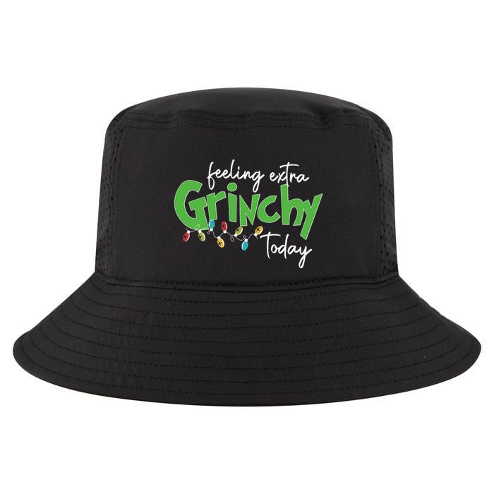 Feeling Extra Grinchy Today Christmas Xmas Lights Pullover Cool Comfort Performance Bucket Hat