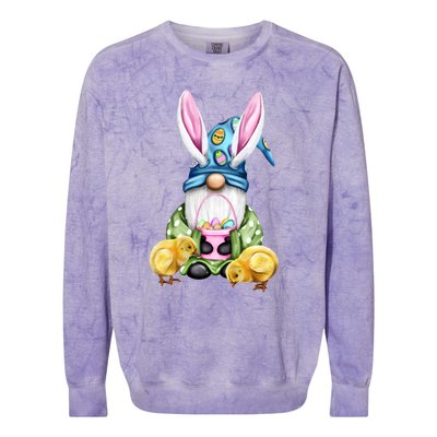 Funny Easter Gnome Colorblast Crewneck Sweatshirt