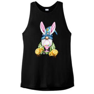 Funny Easter Gnome Ladies PosiCharge Tri-Blend Wicking Tank