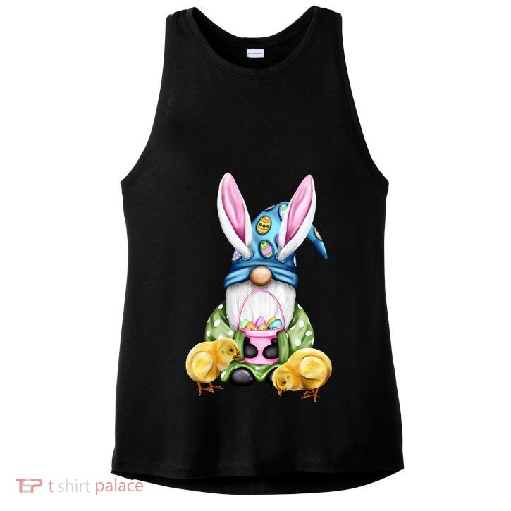 Funny Easter Gnome Ladies PosiCharge Tri-Blend Wicking Tank