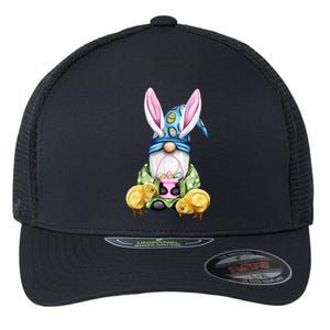 Funny Easter Gnome Flexfit Unipanel Trucker Cap