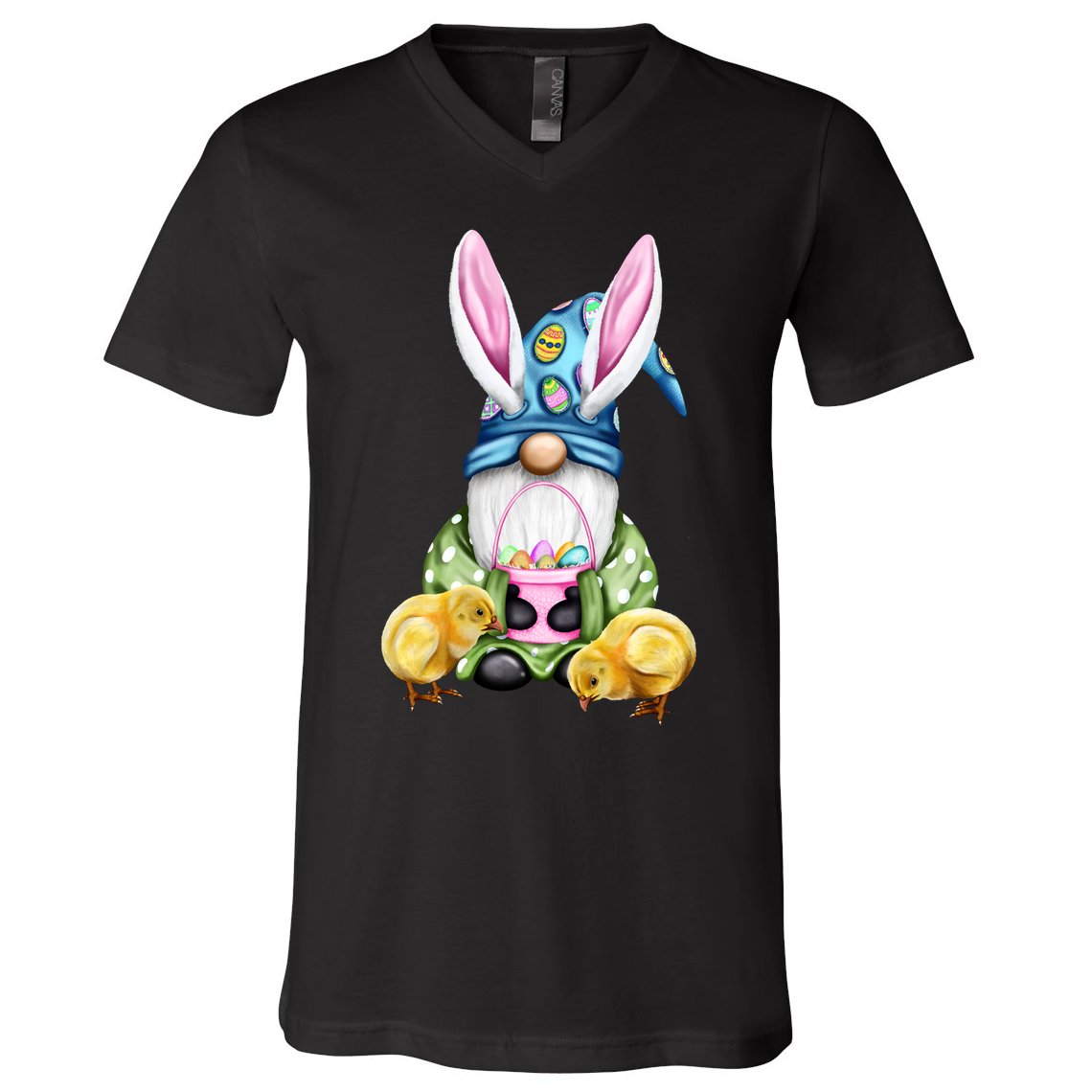 Funny Easter Gnome V-Neck T-Shirt