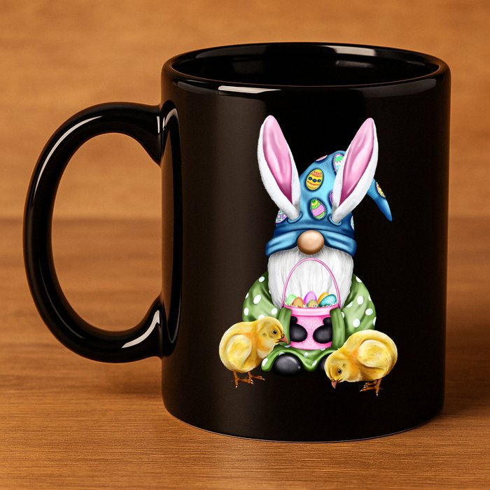 Funny Easter Gnome 11oz C Handle Ceramic Mug