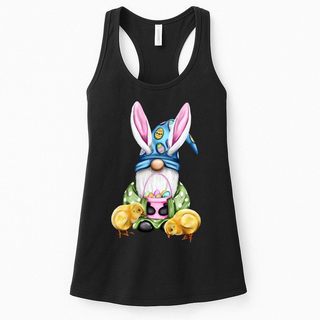Funny Easter Gnome Womens Tank Top