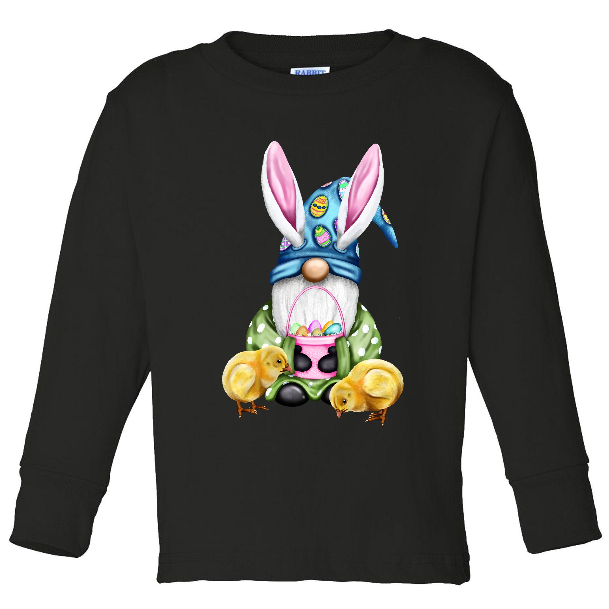 Funny Easter Gnome Toddler Long Sleeve Shirt
