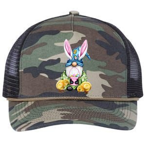 Funny Easter Gnome Retro Rope Trucker Hat Cap