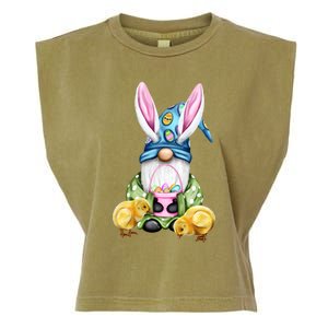 Funny Easter Gnome Garment-Dyed Women's Muscle Tee