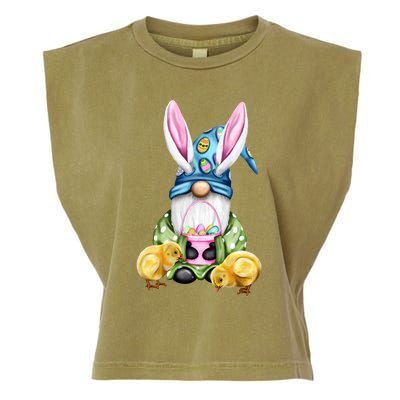 Funny Easter Gnome Garment-Dyed Women's Muscle Tee