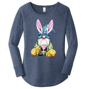 Funny Easter Gnome Women's Perfect Tri Tunic Long Sleeve Shirt