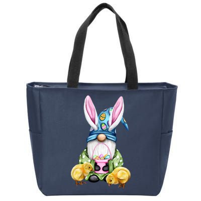 Funny Easter Gnome Zip Tote Bag