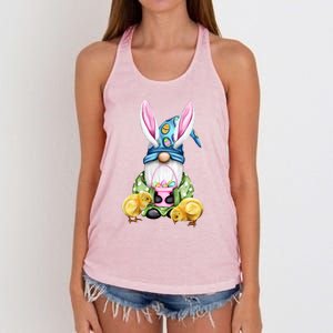 Funny Easter Gnome Women's Knotted Racerback Tank