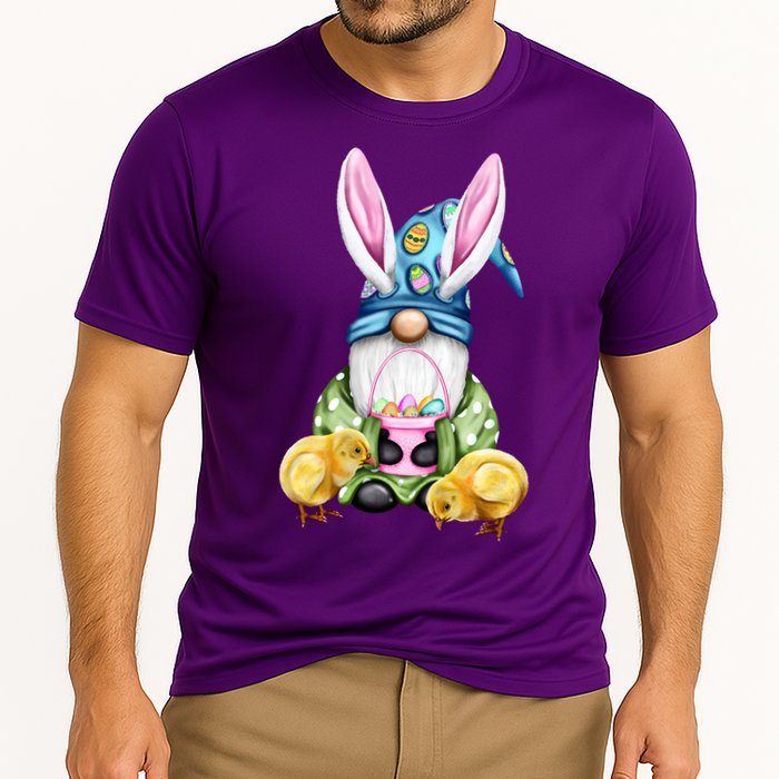 Funny Easter Gnome Cooling Performance Crew T-Shirt