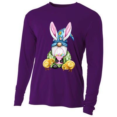Funny Easter Gnome Cooling Performance Long Sleeve Crew
