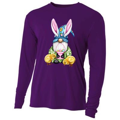 Funny Easter Gnome Cooling Performance Long Sleeve Crew