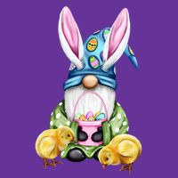 Funny Easter Gnome Baby Bodysuit