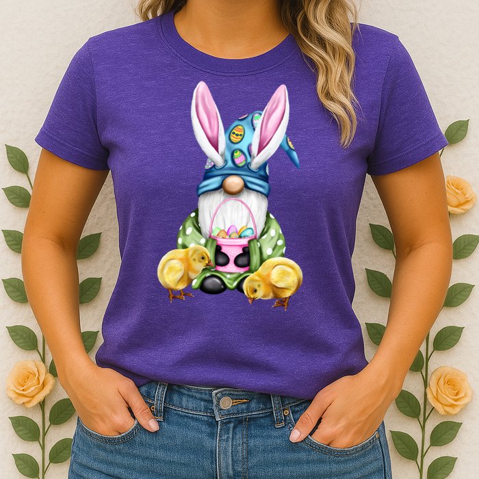 Funny Easter Gnome Womens T-Shirt