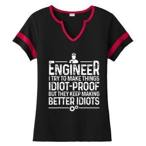 Funny Engineer Gift For Men Women Cool Engineering Mechanic Ladies Halftime Notch Neck Tee