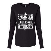 Funny Engineer Gift For Men Women Cool Engineering Mechanic Womens Cotton Relaxed Long Sleeve T-Shirt