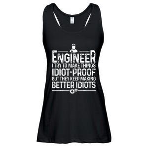 Funny Engineer Gift For Men Women Cool Engineering Mechanic Ladies Essential Flowy Tank