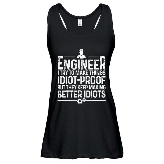 Funny Engineer Gift For Men Women Cool Engineering Mechanic Ladies Essential Flowy Tank