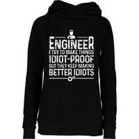 Funny Engineer Gift For Men Women Cool Engineering Mechanic Womens Funnel Neck Pullover Hood