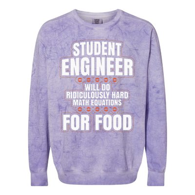 Funny Engineer Gifts Engineering College Student Gift Ideas Colorblast Crewneck Sweatshirt