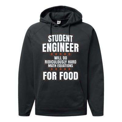 Funny Engineer Gifts Engineering College Student Gift Ideas Performance Fleece Hoodie