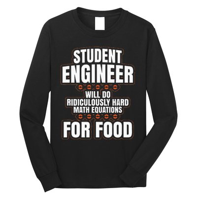 Funny Engineer Gifts Engineering College Student Gift Ideas Long Sleeve Shirt