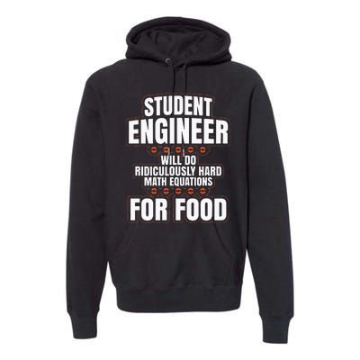 Funny Engineer Gifts Engineering College Student Gift Ideas Premium Hoodie